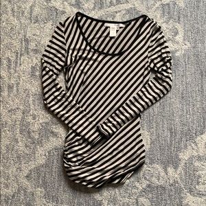 Max Studio scoop neck striped top
